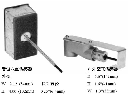 管道与外部气温传感器
