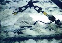 Picture: Tensile force measurement using C series strain gauges at low temperatures (permafrost)
